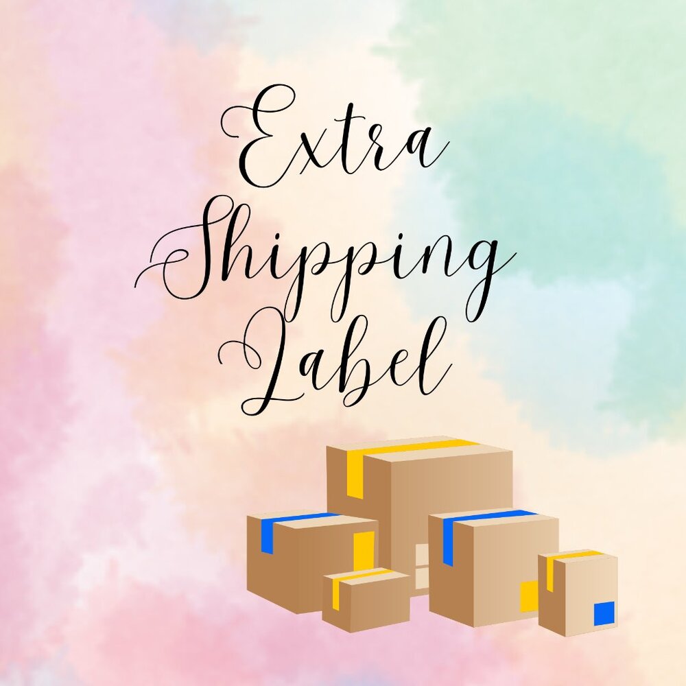 Extra Shipping Label for over 5LB Box
